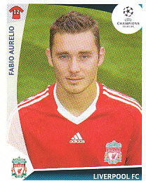 Fabio Aurelio Liverpool samolepka UEFA Champions League 2009/10 #283